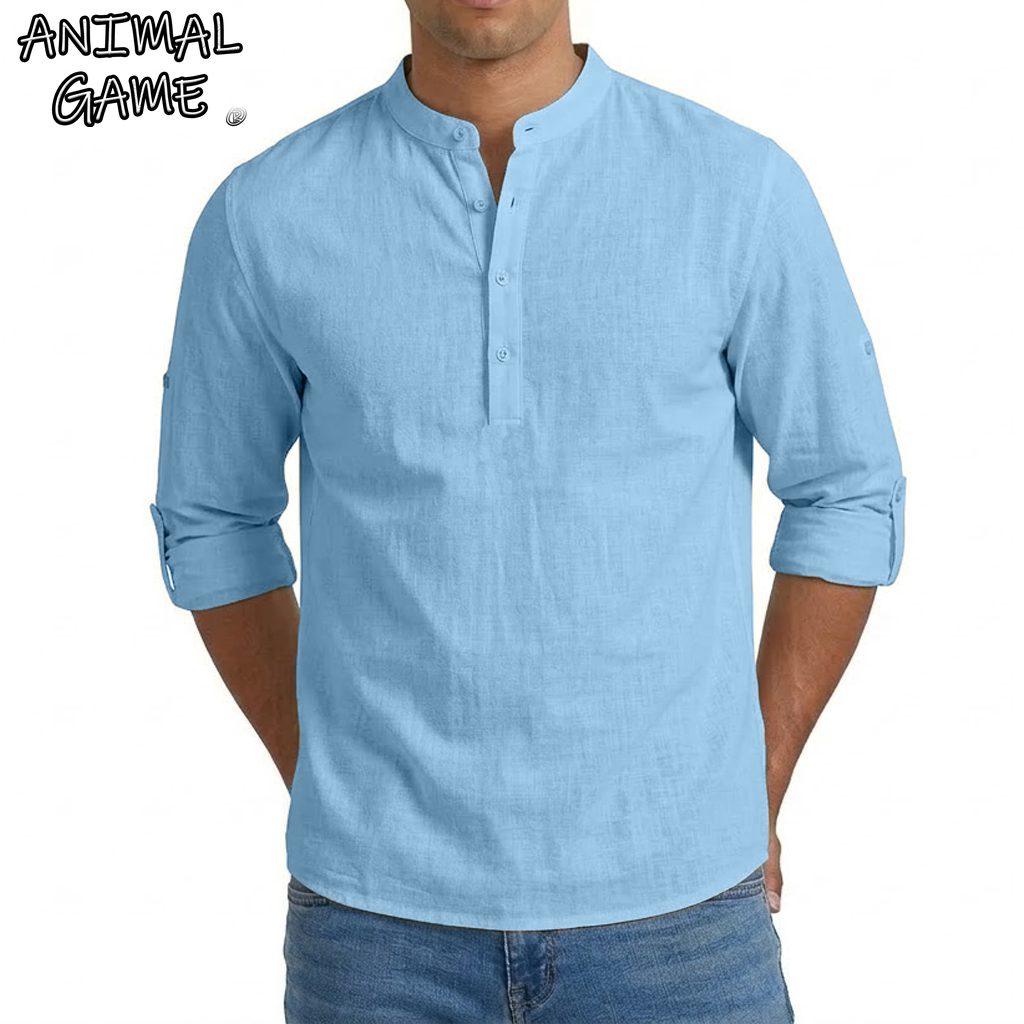 Home Gym Full Setup - Camisa de Lino para Hombre, Camisas