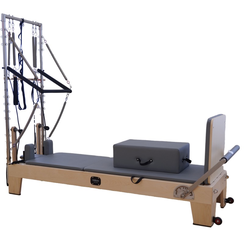 Home Gym Pilates - YTYIN Reformer de Pilates Beige para