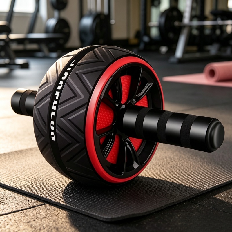 Ab Roller Wheel - Rueda Abdominal Antideslizante, Equipo de Ejercicio