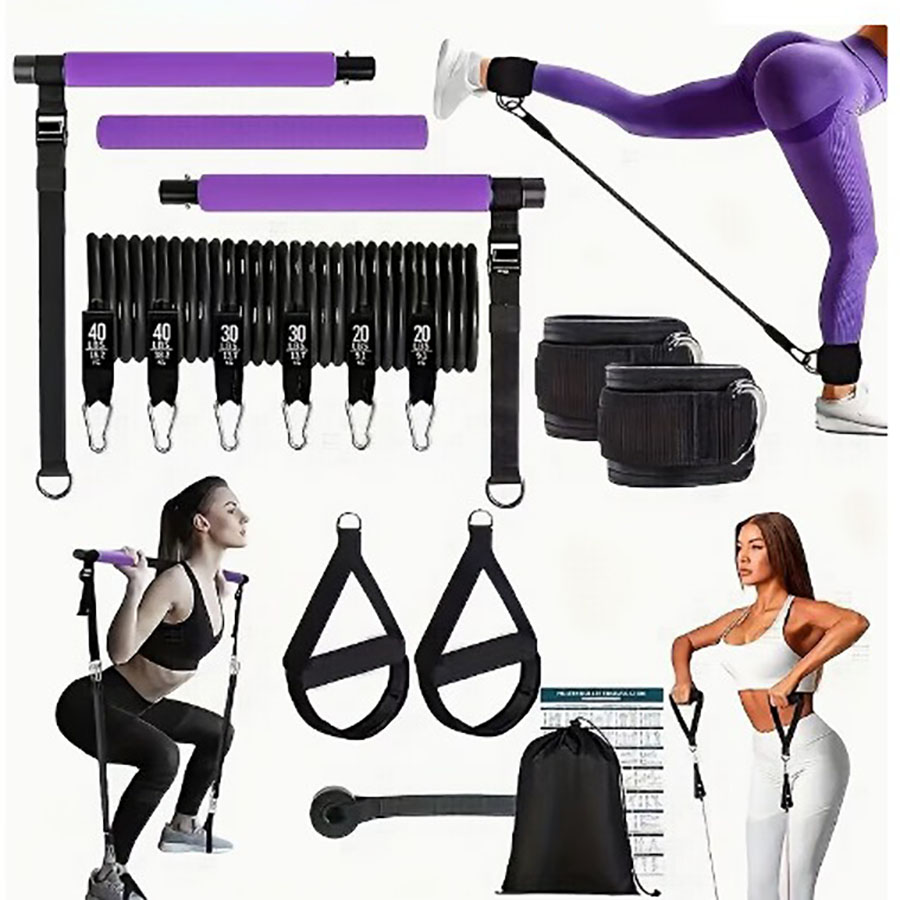 Home Gym Full Setup - Bandas de Resistencia de 180 lb