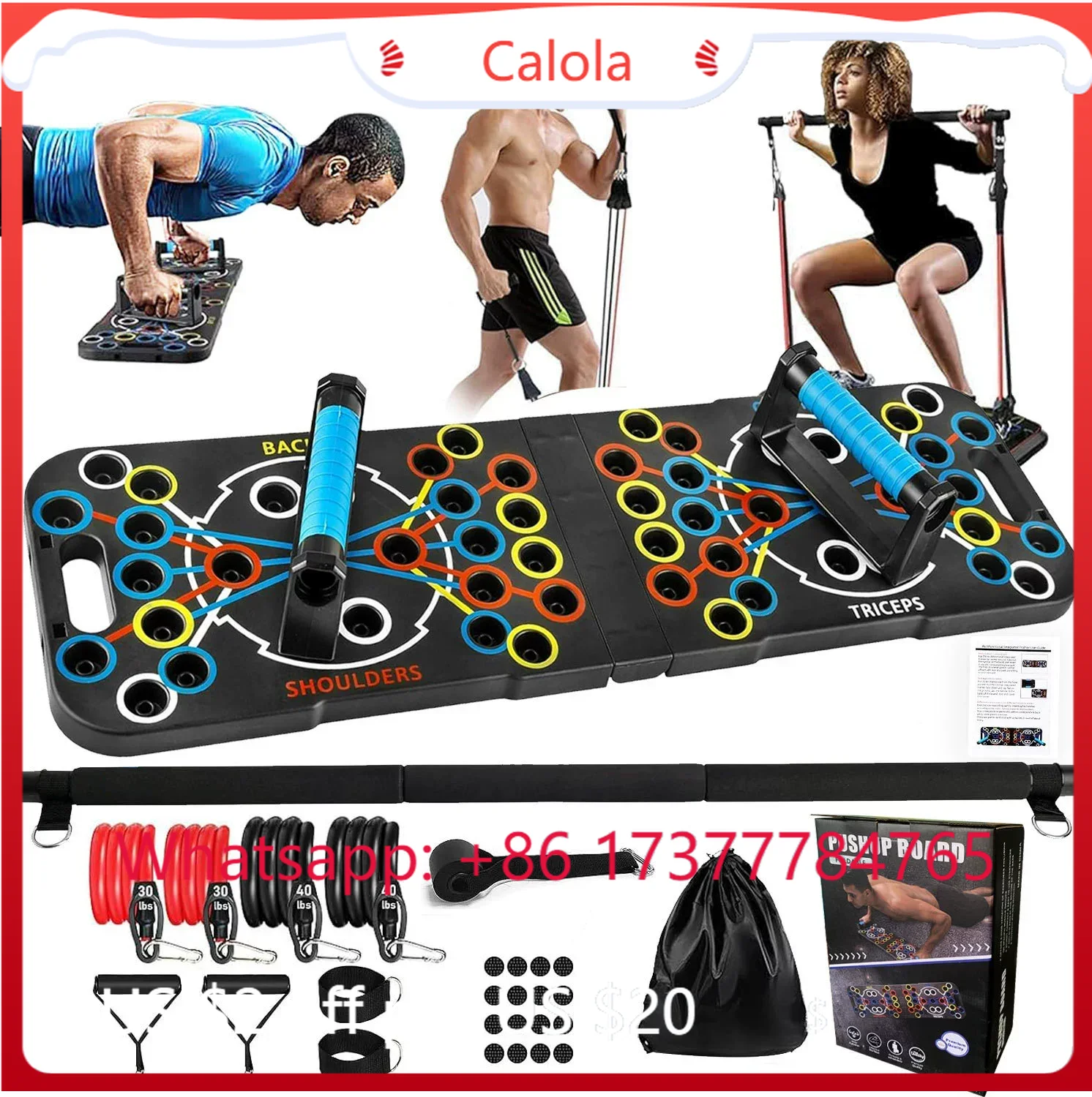 Home Gym Full Setup - Tabla Multifuncional para Flexiones con Barra
