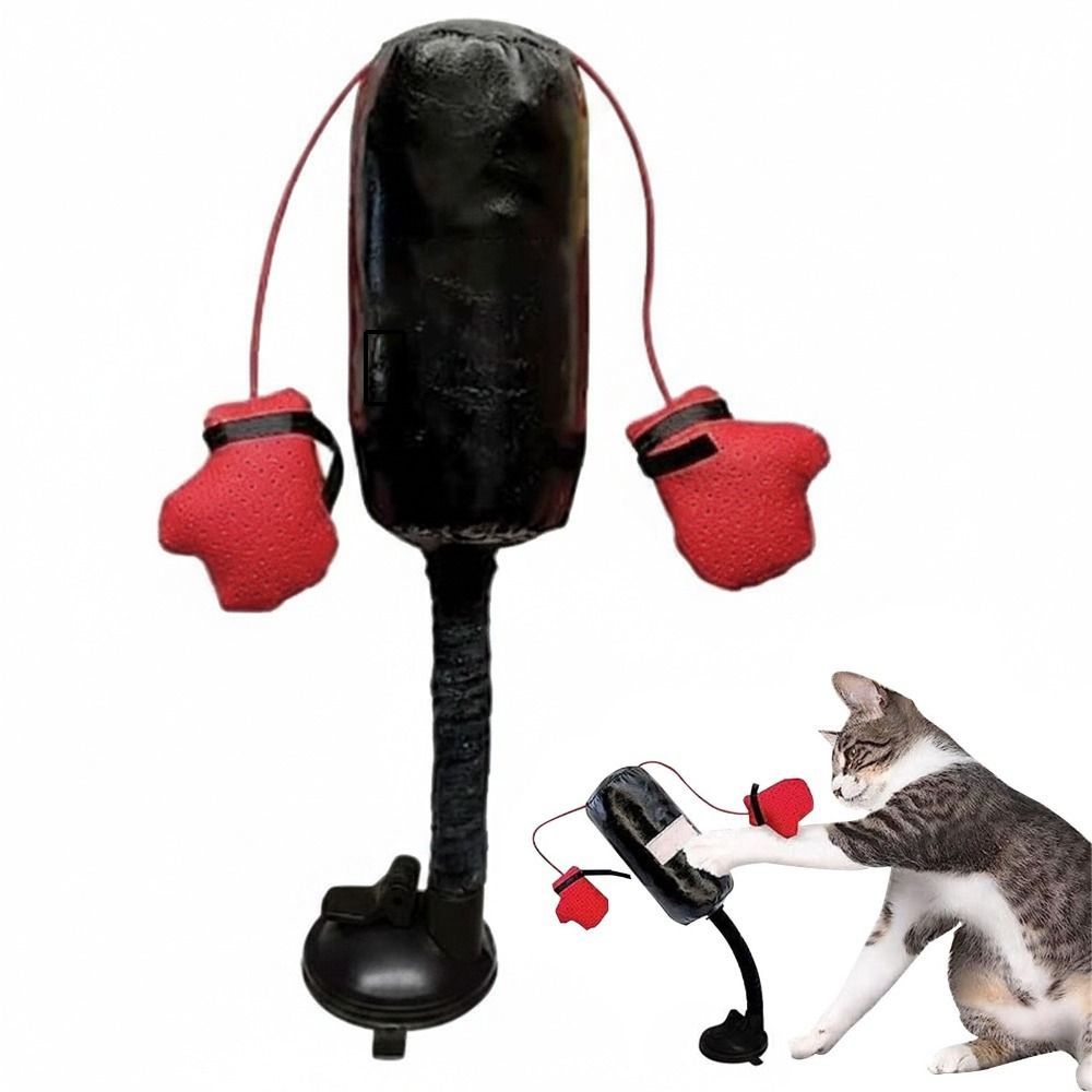 Juguete de boxeo para gatos co - Boxing Bag Stand reseña y precio