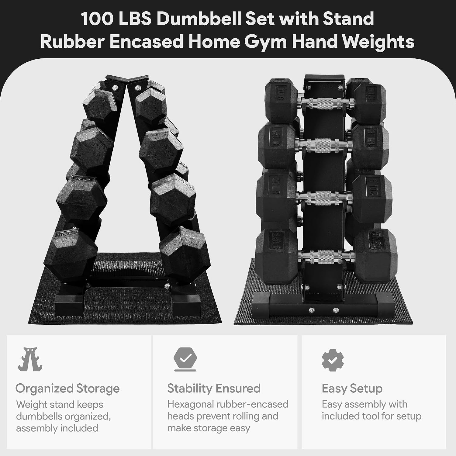 Juego de Mancuernas Hexagonale - Home Gym Dumbbell Workout reseña y precio
