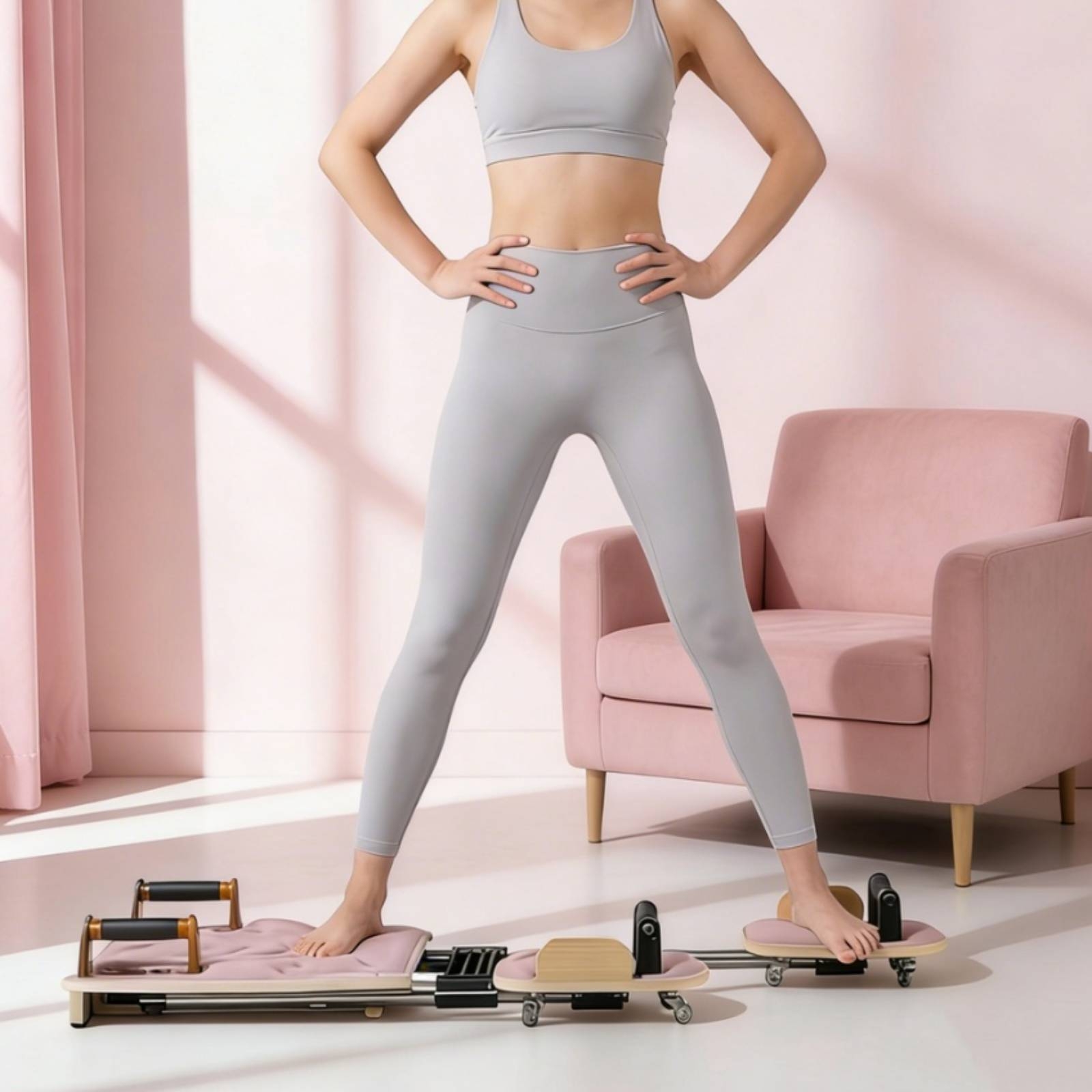 Cama de Pilates Reformer con T - Home Gym Pilates reseña y precio