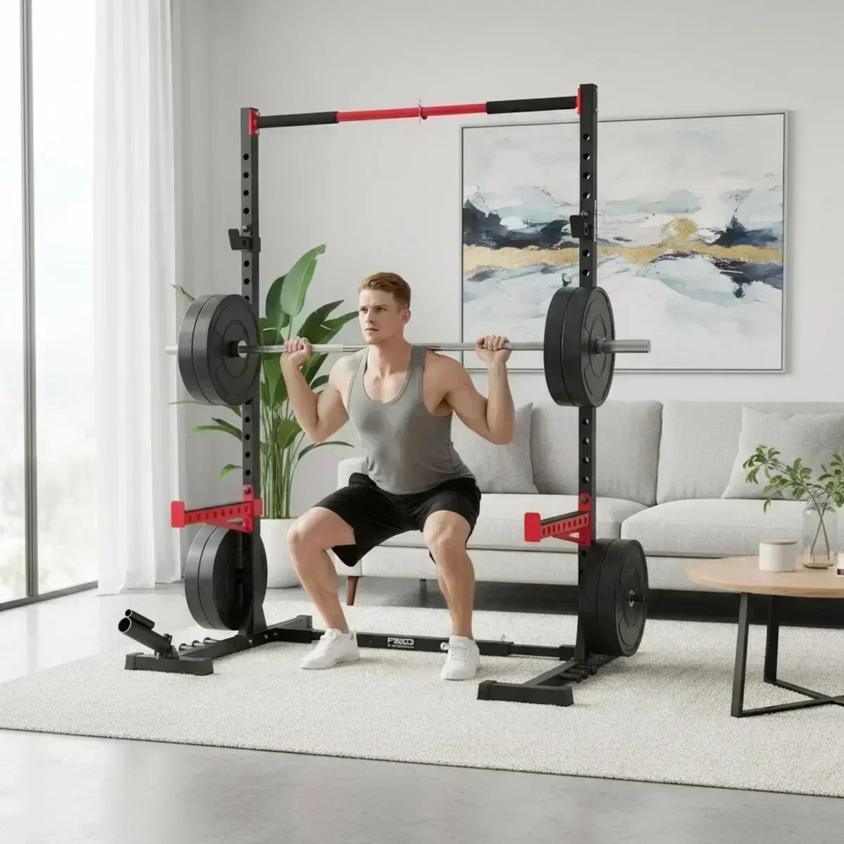 Rack de Sentadillas Ajustable  - Home Gym Pull Up reseña y precio