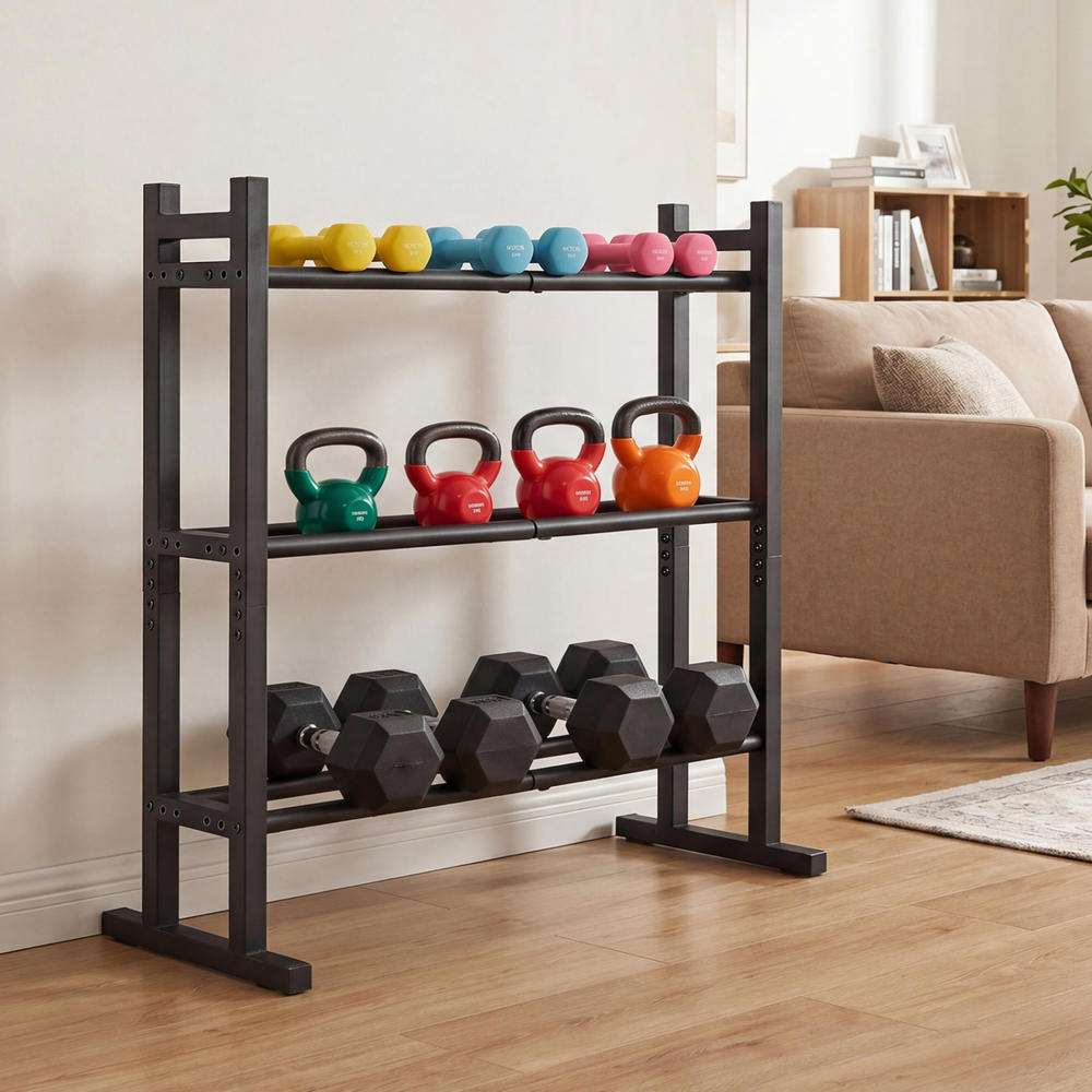 Estante para mancuernas de 3 n - Home Gym Equipment reseña y precio