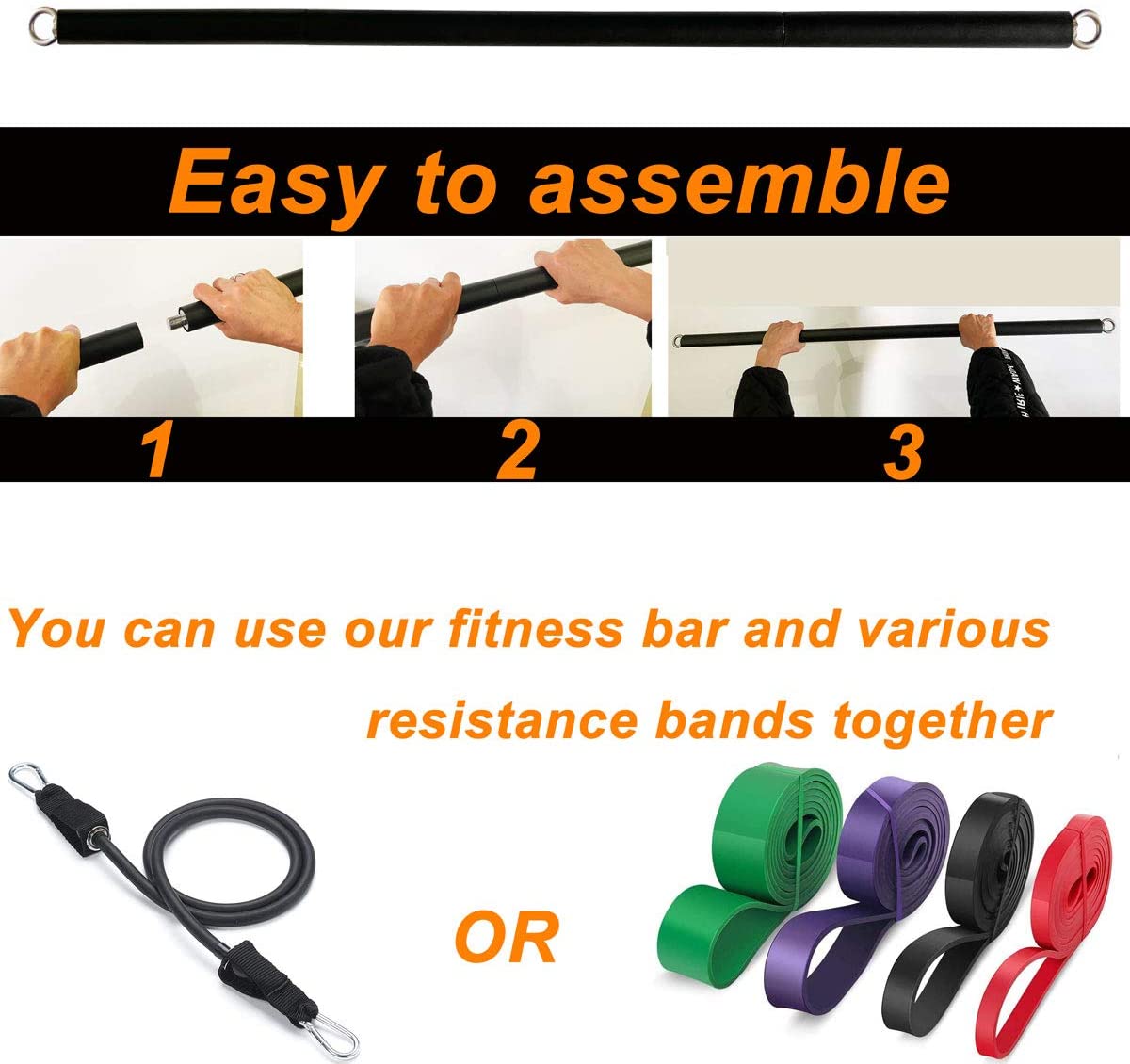 Banda elástica de resistencia  - Home Gym Dumbbell Workout reseña y precio